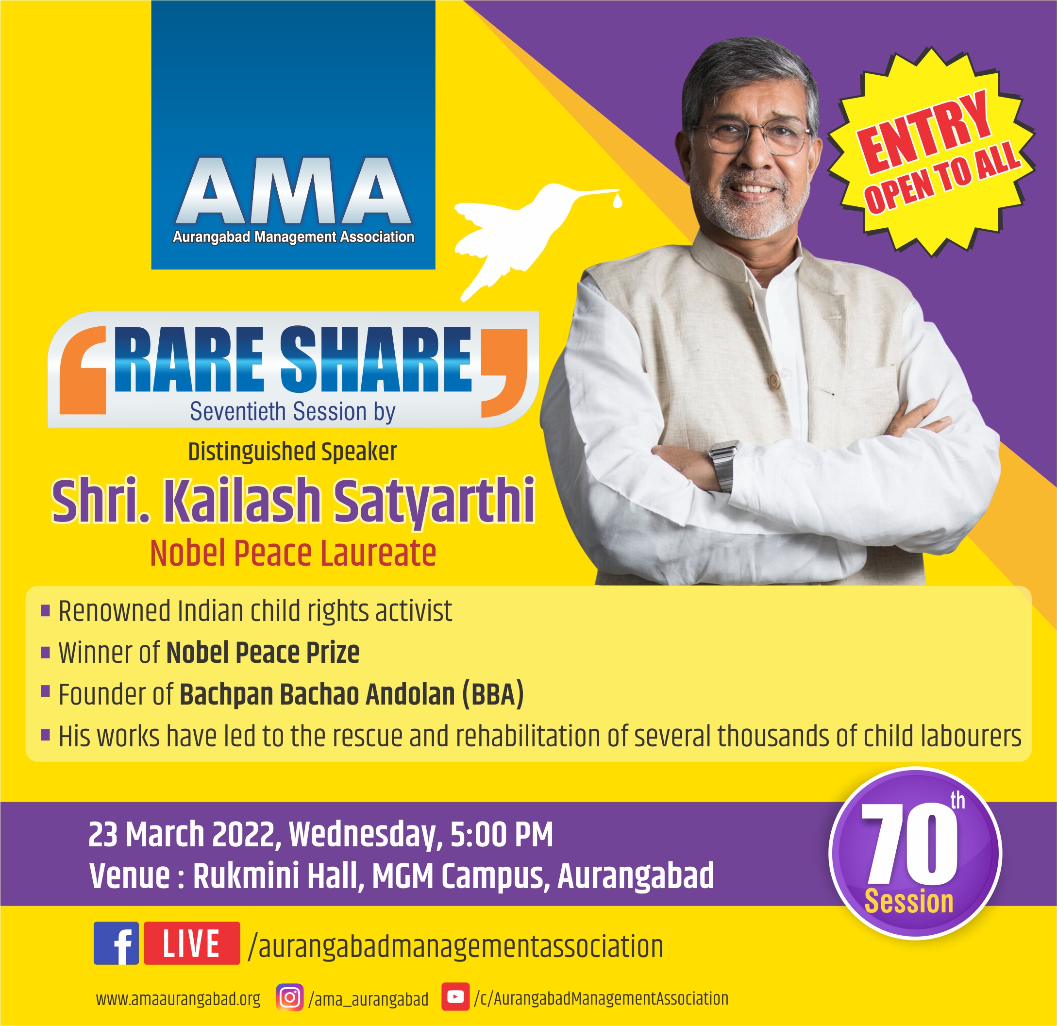 70th Online Session Mr. Ramesh Mirakhur